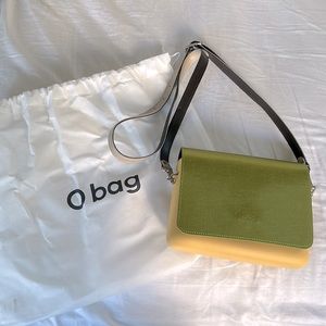 Obag mini crossbody bag yellow & green. NWT.